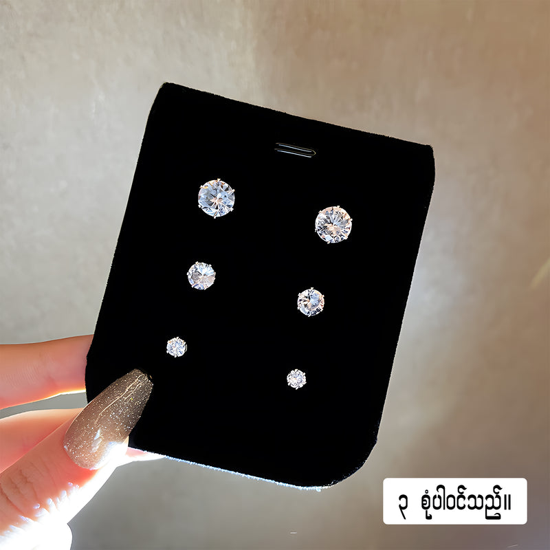 MJ05529  Magnet diamond earing