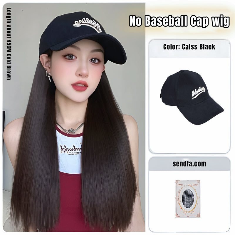 MJ05816  Curly Hair Hat Wig ဦးထုတ်ပါဆံပင်တု