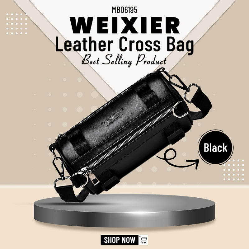 MB06195 WEIXIER  Leather Cross Bag