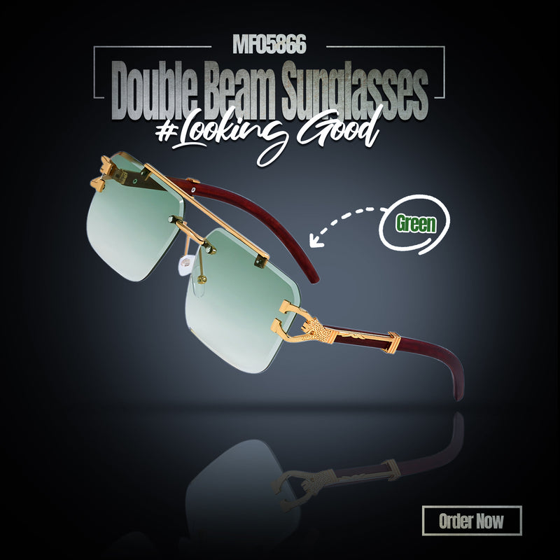 MF05866  Double beam sunglasses