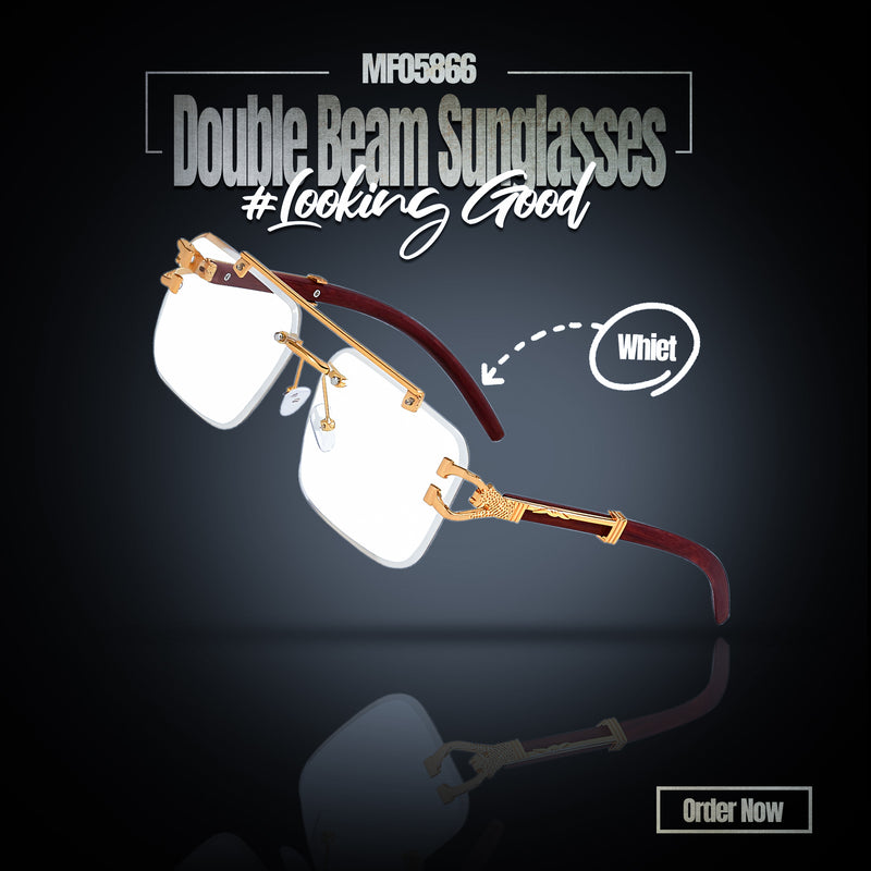 MF05866  Double beam sunglasses