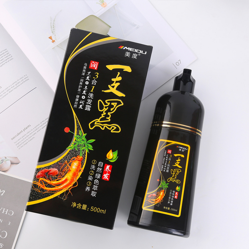 MC06271 Mido Black Hair Dye Shampoo