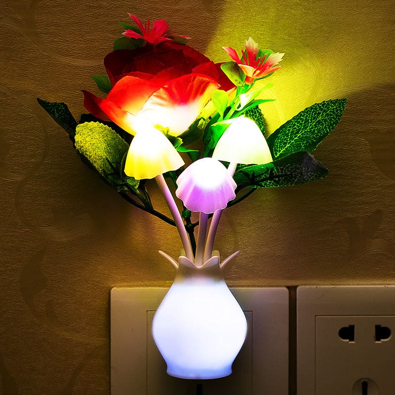 ME04122 Luminous vase LED ရောင်စုံပြေးမီး‌ပန်းအိုး ( ဒီဇိုင်းမတူပန်းအိုး ၂ ခုပါဝင်သည် )