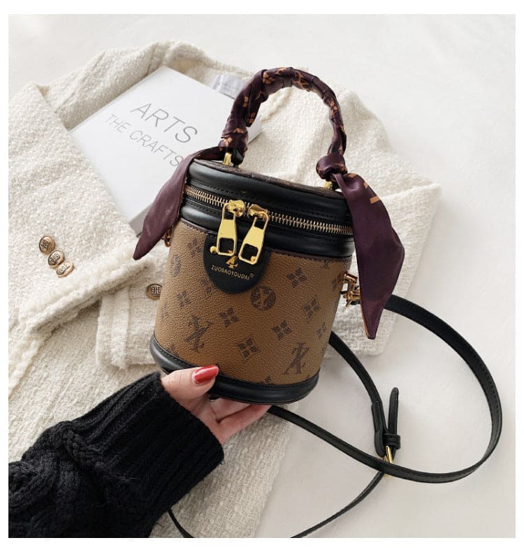 MB06171  Silk Scarf Bucket Bag