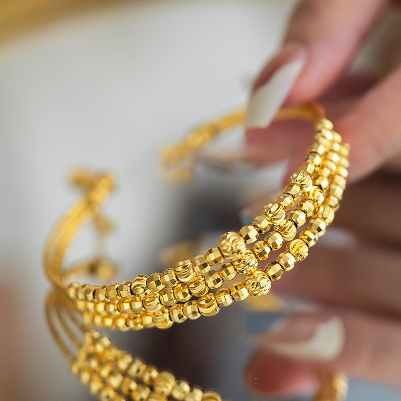 MJ05252 Three Line Gold Bracelet