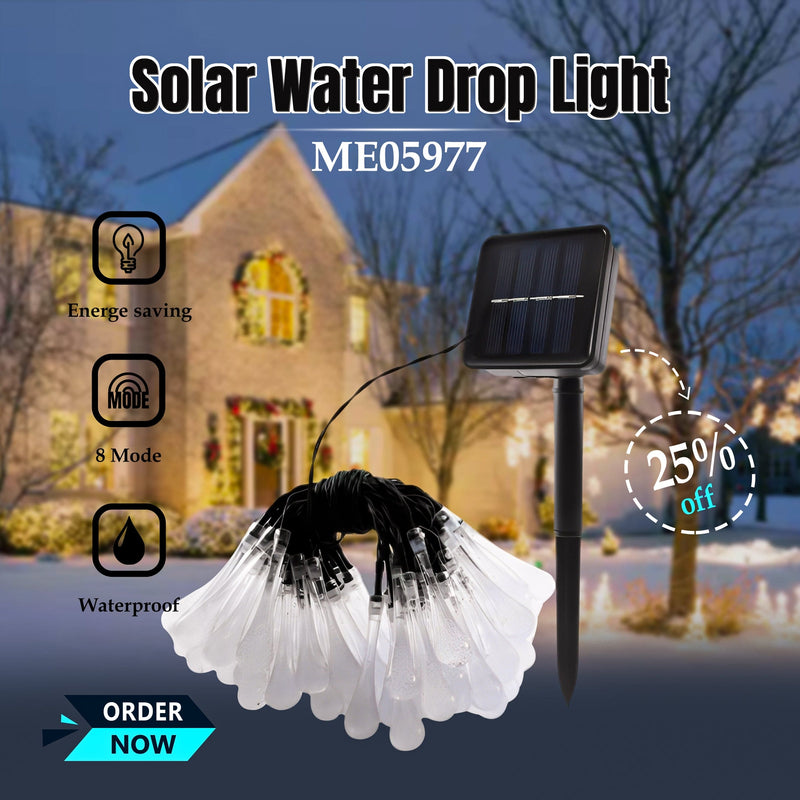 ME05977   Solar Water Drop Light