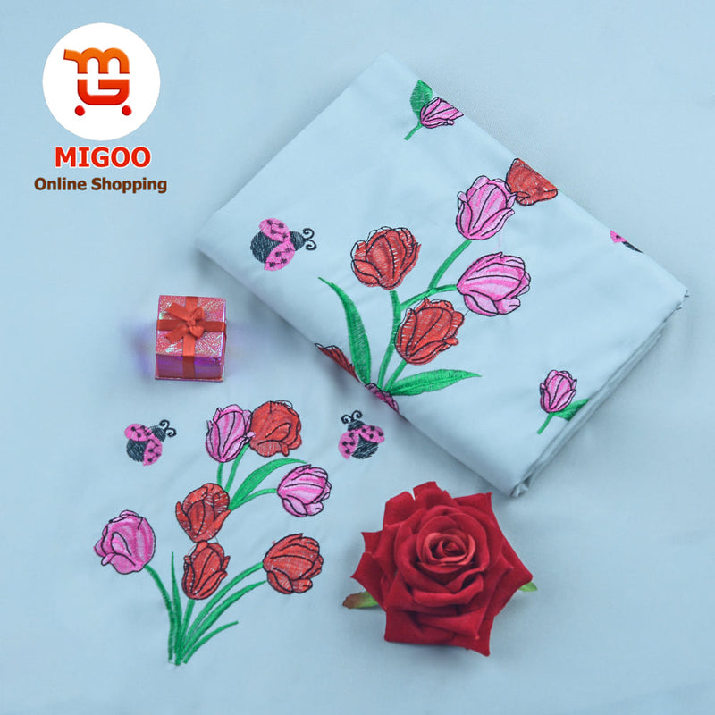 MF00282 သေသပ်လှပတဲ့ ဒီဇိုင်းနဲ့ ပိုးချည် ဝမ်းဆက်လေး