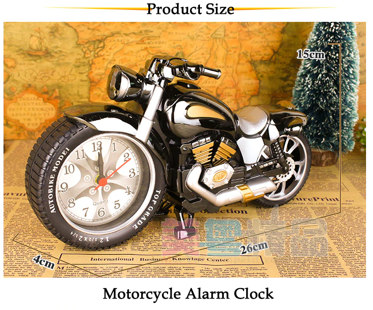 MW01609 Motorcycle Alarm Clock